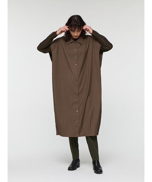 mizuiroind(ミズイロインド)の「mizuiro ind T/Rセンタープレスパンツ(その他パンツ・レディース・ベージュ/チャコールグレー/ブラウン/グレー/ブラック・1/2)」の20枚目の写真