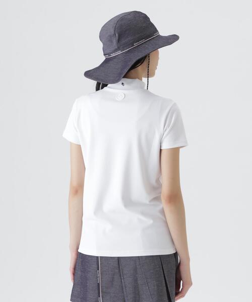 PEARLY GATES(パーリーゲイツ)の「【PEARLY GATES】PG is PG フルダルカノコ半袖ハイネックカットソー(Tシャツ/カットソー・レディース・ネイビー/オレンジ/ホワイト・LARGE/MEDIUM/SMALL)」の7枚目の写真