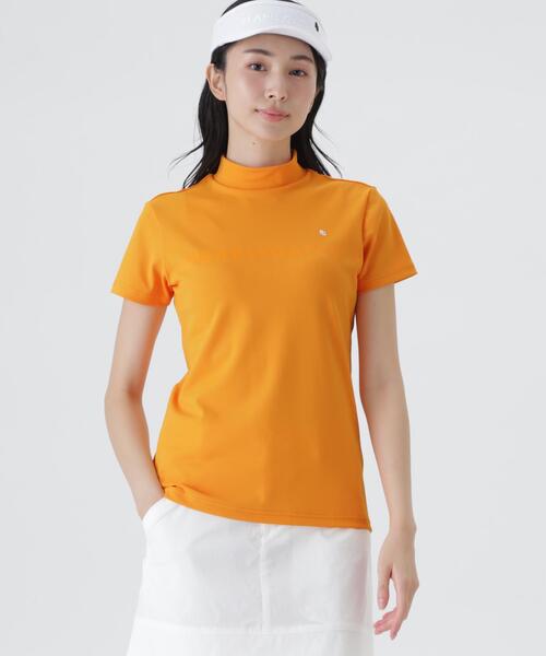 PEARLY GATES(パーリーゲイツ)の「【PEARLY GATES】PG is PG フルダルカノコ半袖ハイネックカットソー(Tシャツ/カットソー・レディース・ネイビー/オレンジ/ホワイト・LARGE/MEDIUM/SMALL)」の16枚目の写真