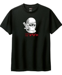 NIPOP（ニポップ） 半袖Tシャツ ニンジャ 和 ロゴ イラスト プリント インバウンド お土産 トップス カットソー レディース