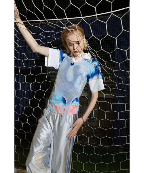 Ray BEAMS（レイビームス）の「【別注】PUMA / T7 パンツ（その他パンツ・レディース・シルバー・MEDIUM/SMALL）」の2枚目の写真
