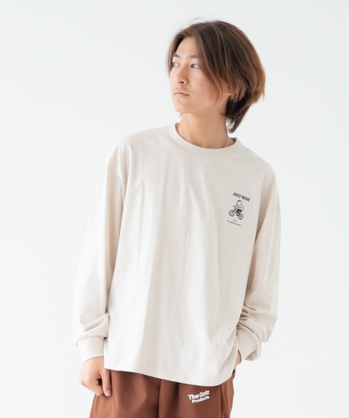 GENERATOR(ジェネレーター)の「ジェネレーター JUST RIDE L/S Tシャツ(Tシャツ/カットソー・レディース・ベージュ系その他/チャコールグレー/ホワイト・F)」の5枚目の写真