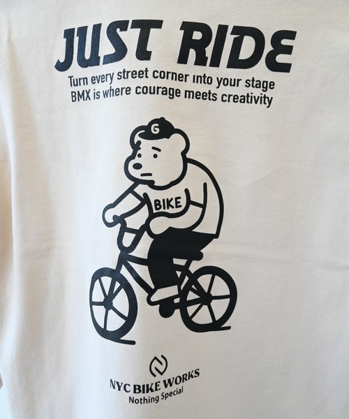 GENERATOR(ジェネレーター)の「ジェネレーター JUST RIDE L/S Tシャツ(Tシャツ/カットソー・レディース・ベージュ系その他/チャコールグレー/ホワイト・F)」の11枚目の写真