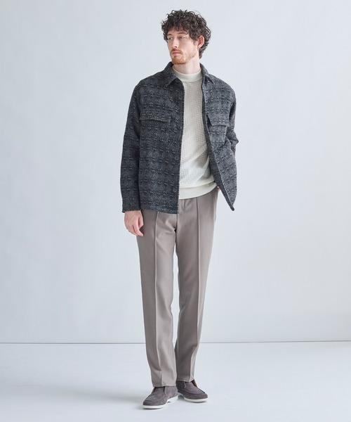 MEN'S BIGI(メンズビギ)の「12Gメリノウール 幾何学柄モックネックニット(ニット/セーター・メンズ・ブラック/ターコイズブルー/モカ/ホワイト・04/03/02/01)」の13枚目の写真