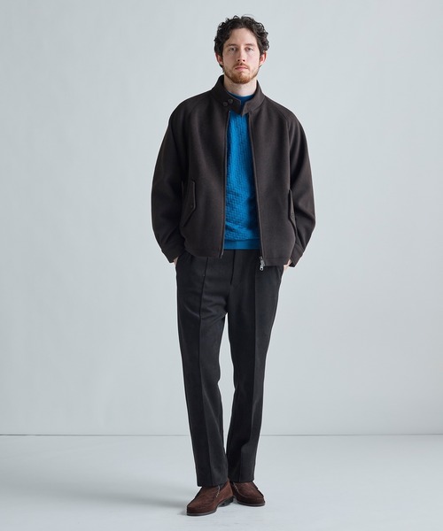 MEN'S BIGI(メンズビギ)の「12Gメリノウール 幾何学柄モックネックニット(ニット/セーター・メンズ・ブラック/ターコイズブルー/モカ/ホワイト・04/03/02/01)」の14枚目の写真