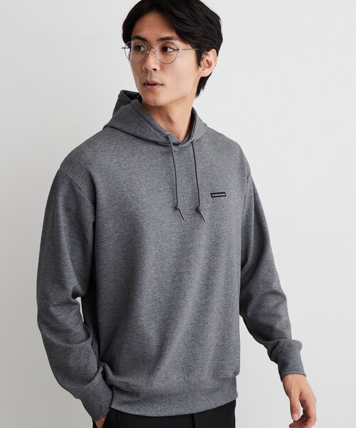 THE SHOP TK （ザ ショップ ティーケー ）の「【洗濯機OK／ユニセックス】ダンボール ロゴパーカ（パーカー・メンズ・ダークブラウン/グレー/オフホワイト・02/03/04）」の2枚目の写真