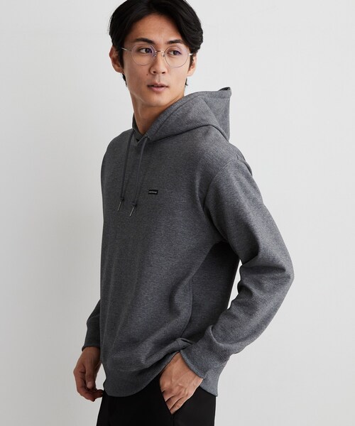 THE SHOP TK （ザ ショップ ティーケー ）の「【洗濯機OK／ユニセックス】ダンボール ロゴパーカ（パーカー・メンズ・ダークブラウン/グレー/オフホワイト・02/03/04）」の8枚目の写真