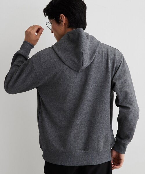 THE SHOP TK （ザ ショップ ティーケー ）の「【洗濯機OK／ユニセックス】ダンボール ロゴパーカ（パーカー・メンズ・ダークブラウン/グレー/オフホワイト・02/03/04）」の9枚目の写真