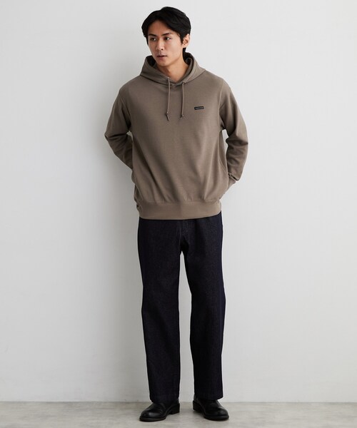 THE SHOP TK （ザ ショップ ティーケー ）の「【洗濯機OK／ユニセックス】ダンボール ロゴパーカ（パーカー・メンズ・ダークブラウン/グレー/オフホワイト・02/03/04）」の14枚目の写真