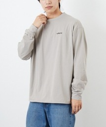 [＋phenix/プラスフェニックス] 別注 ワンポイント刺繍ロゴ ドローコードロンT
