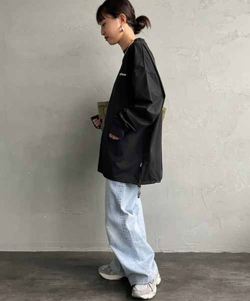 +phenix（プラスフェニックス）の「[＋phenix/プラスフェニックス] 別注 ワンポイント刺繍ロゴ ドローコードロンT（Tシャツ/カットソー・メンズ・ホワイト/ブラック/グレイッシュベージュ・M/L/XL）」の21枚目の写真