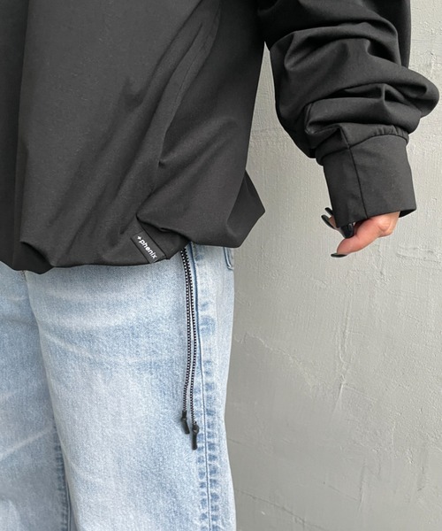 +phenix（プラスフェニックス）の「[＋phenix/プラスフェニックス] 別注 ワンポイント刺繍ロゴ ドローコードロンT（Tシャツ/カットソー・メンズ・ホワイト/ブラック/グレイッシュベージュ・M/L/XL）」の16枚目の写真