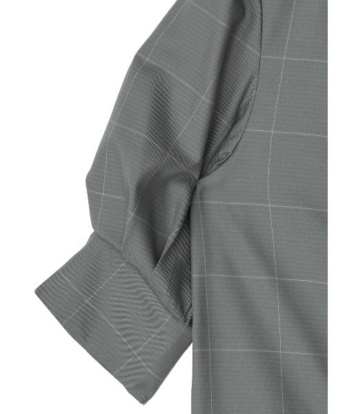 Ameri(アメリ)の「YARN DYED CHECK LAYERED VEST SHIRT(シャツ/ブラウス・レディース・グレー/ライトグリーン/ブラウン・FREE)」の6枚目の写真