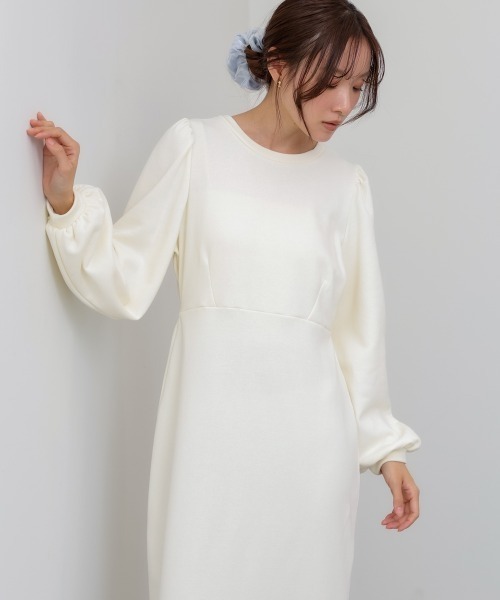 Bab(バブ)の「【選べるサイズ展開】ティアードチュールキャミ+スウェットワンピースSET(ワンピース・レディース・アイボリー/チャコールグレー・MEDIUM/SMALL)」の12枚目の写真