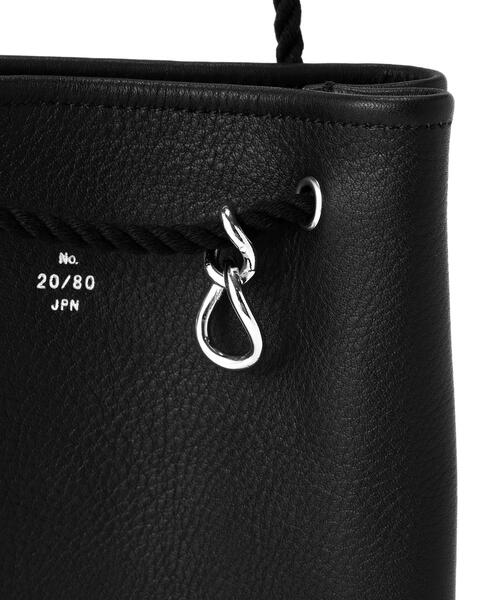 20/80(テゥエンティーエイティー)の「【20/80】トゥエンティーエイティー/SHRINK LEATHER JINKICHI BUKURO(ショルダーバッグ・メンズ・ブラック・F)」の5枚目の写真
