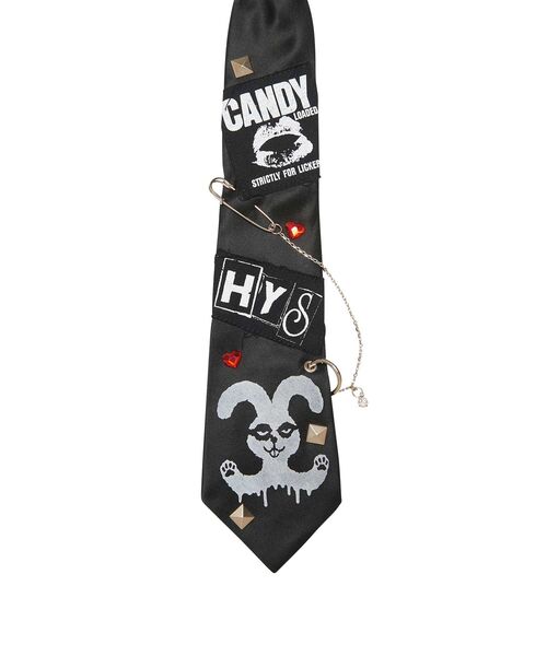 HYSTERIC GLAMOUR(ヒステリックグラマー)の「RABBIT GHOST ネクタイ(ネクタイ・レディース・ブラック・FREE)」の3枚目の写真