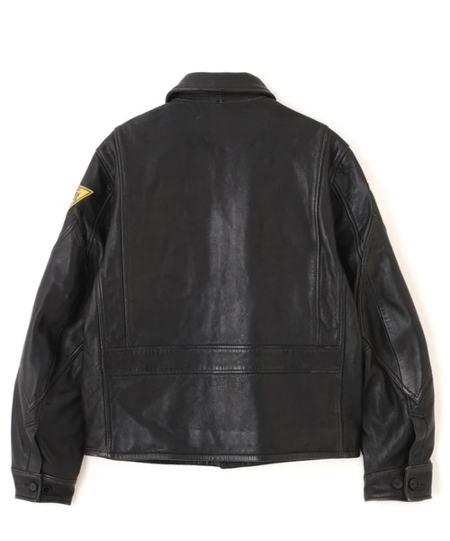 AVIREX(アヴィレックス)の「AVIREX -CL M-421A LEATHER JKT(ライダースジャケット・メンズ・ブラック・M/XL/L)」の2枚目の写真