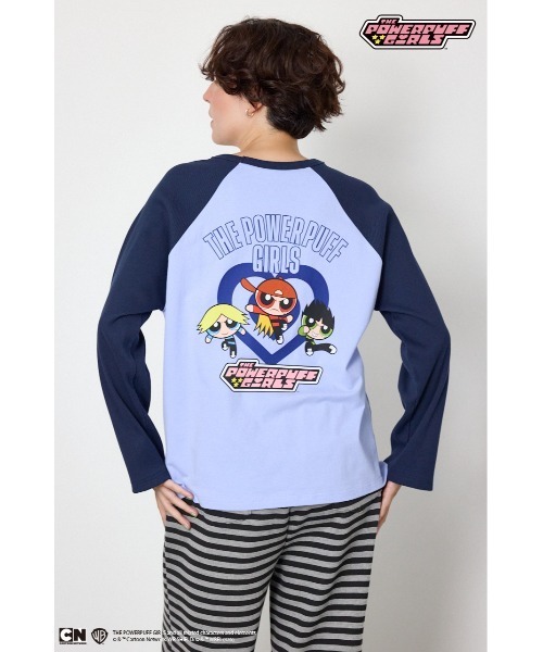 RODEO CROWNS WIDE BOWL(ロデオクラウンズワイドボウル)の「(PPG)ラグランロングスリーブTシャツ(Tシャツ/カットソー・レディース・ホワイト系その他/グリーン系その他2/ブルー系その他・SMALL/MEDIUM)」の1枚目の写真