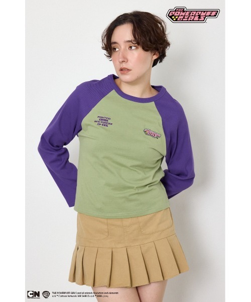 RODEO CROWNS WIDE BOWL(ロデオクラウンズワイドボウル)の「(PPG)ラグランロングスリーブTシャツ(Tシャツ/カットソー・レディース・ホワイト系その他/グリーン系その他2/ブルー系その他・SMALL/MEDIUM)」の5枚目の写真