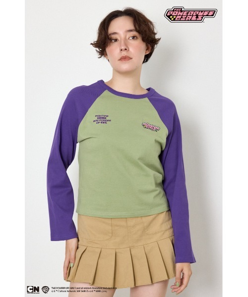 RODEO CROWNS WIDE BOWL(ロデオクラウンズワイドボウル)の「(PPG)ラグランロングスリーブTシャツ(Tシャツ/カットソー・レディース・ホワイト系その他/グリーン系その他2/ブルー系その他・SMALL/MEDIUM)」の6枚目の写真