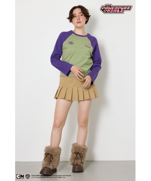RODEO CROWNS WIDE BOWL(ロデオクラウンズワイドボウル)の「(PPG)ラグランロングスリーブTシャツ(Tシャツ/カットソー・レディース・ホワイト系その他/グリーン系その他2/ブルー系その他・SMALL/MEDIUM)」の7枚目の写真