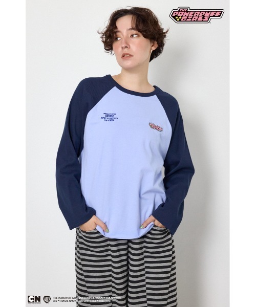 RODEO CROWNS WIDE BOWL(ロデオクラウンズワイドボウル)の「(PPG)ラグランロングスリーブTシャツ(Tシャツ/カットソー・レディース・ホワイト系その他/グリーン系その他2/ブルー系その他・SMALL/MEDIUM)」の10枚目の写真