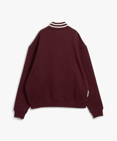 TOMMY HILFIGER(トミーヒルフィガー)の「バーシティリラックスハーフジップスウェット(スウェット・メンズ・グレー/ピンク/ネイビー・MEDIUM/LARGE/X-LARGE/SMALL)」の15枚目の写真