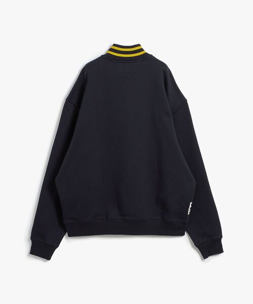 TOMMY HILFIGER(トミーヒルフィガー)の「バーシティリラックスハーフジップスウェット(スウェット・メンズ・グレー/ピンク/ネイビー・MEDIUM/LARGE/X-LARGE/SMALL)」の11枚目の写真