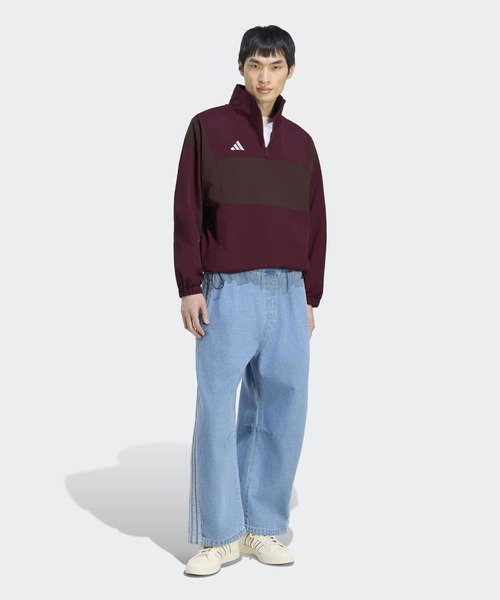 adidas(アディダス)の「スタジアム カラーブロック ハーフジップ トラックジャケット / ジャージ / アディダス adidas(ジャージ・メンズ・レッド・MEDIUM/LARGE/3XL/XX-LARGE/X-LARGE/SMALL)」の5枚目の写真
