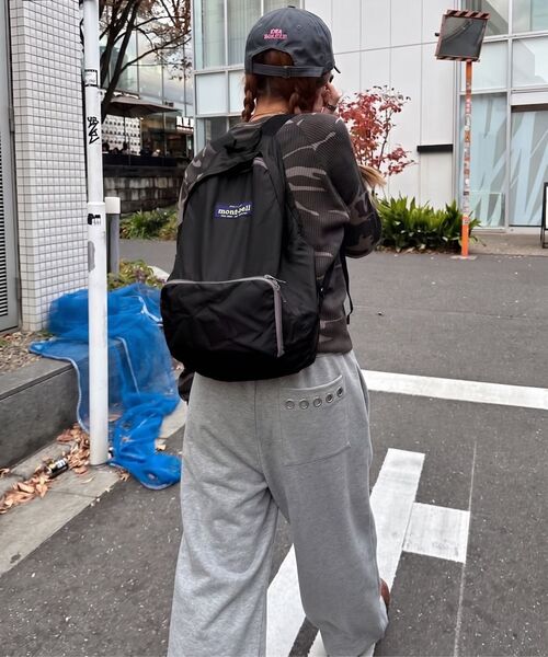 ABEEHUMS（アビハムズ）の「バックポケットアイレットスウェットパンツ ABH367-349 メランジグレー（スウェットパンツ・レディース・グレー・SMALL/MEDIUM/LARGE）」の8枚目の写真