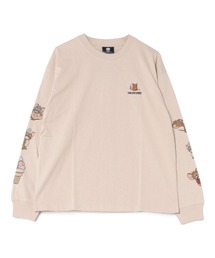 TOM&JERRY（トムアンドジェリー）の「【公式】トムとジェリー　スリーブプリント&刺繍ロンT（Tシャツ/カットソー）」