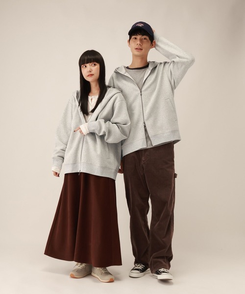 GLOBAL WORK(グローバルワーク)の「ダンボールZIPパーカー/1063337(パーカー・メンズ・ブラック/グレー・SMALL/MEDIUM/X-LARGE/LARGE)」の19枚目の写真