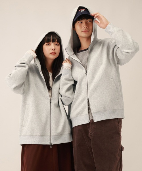 GLOBAL WORK(グローバルワーク)の「ダンボールZIPパーカー/1063337(パーカー・メンズ・ブラック/グレー・SMALL/MEDIUM/X-LARGE/LARGE)」の11枚目の写真