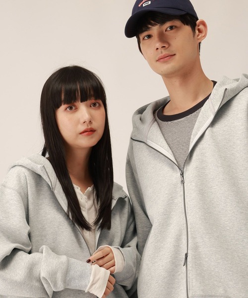GLOBAL WORK(グローバルワーク)の「ダンボールZIPパーカー/1063337(パーカー・メンズ・ブラック/グレー・SMALL/MEDIUM/X-LARGE/LARGE)」の12枚目の写真