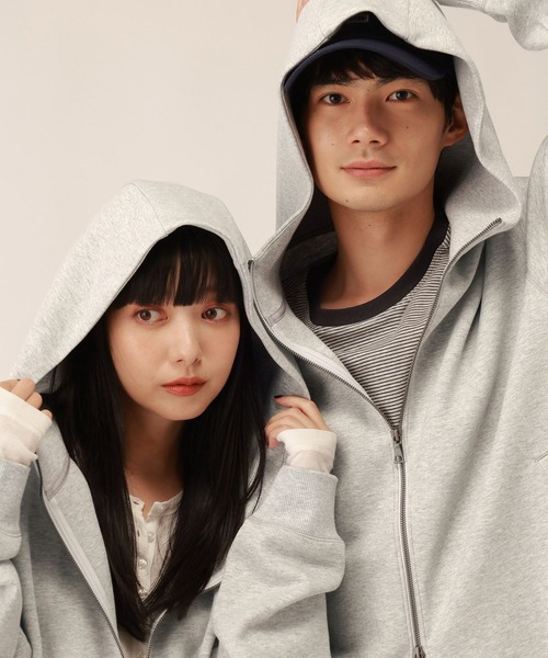 GLOBAL WORK(グローバルワーク)の「ダンボールZIPパーカー/1063337(パーカー・メンズ・ブラック/グレー・SMALL/MEDIUM/X-LARGE/LARGE)」の14枚目の写真