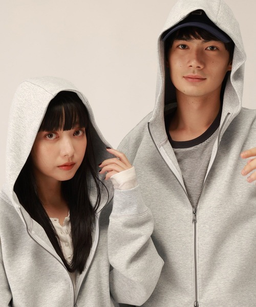 GLOBAL WORK(グローバルワーク)の「ダンボールZIPパーカー/1063337(パーカー・メンズ・ブラック/グレー・SMALL/MEDIUM/X-LARGE/LARGE)」の15枚目の写真