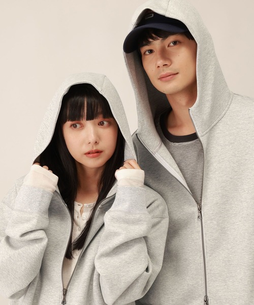 GLOBAL WORK(グローバルワーク)の「ダンボールZIPパーカー/1063337(パーカー・メンズ・ブラック/グレー・SMALL/MEDIUM/X-LARGE/LARGE)」の16枚目の写真
