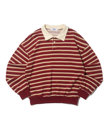 TAILOR STUDIO（テーラースタジオ）の「キャンパスストライプカラー スウェット（レッド）（スウェット）」