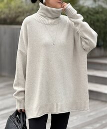 BEARDSLEY | 《10/14(水)12:00予約開始予定》ウールハイネックニットチュニック(ニット/セーター)