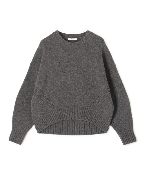 MACPHEE(マカフィー)の「【WEB先行予約】ラムカシミヤ クルーネックプルオーバー(ニット/セーター・レディース・チャコールグレー/ダークブラウン/ライトパープル/ライトベージュ・S)」の2枚目の写真