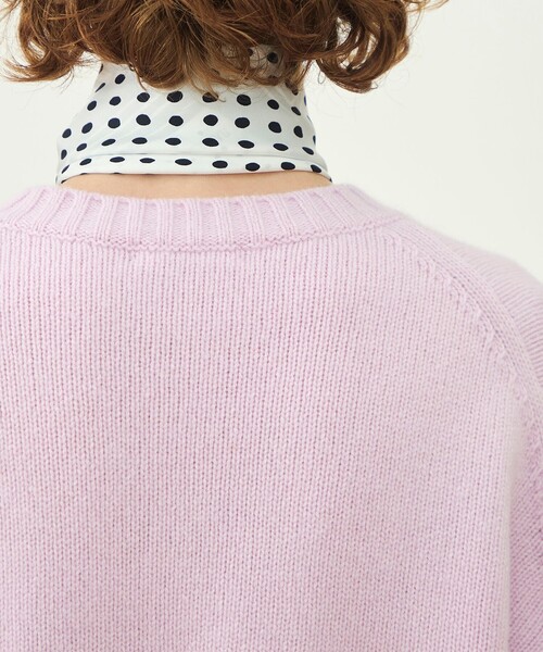 MACPHEE(マカフィー)の「【WEB先行予約】ラムカシミヤ クルーネックプルオーバー(ニット/セーター・レディース・チャコールグレー/ダークブラウン/ライトパープル/ライトベージュ・S)」の10枚目の写真