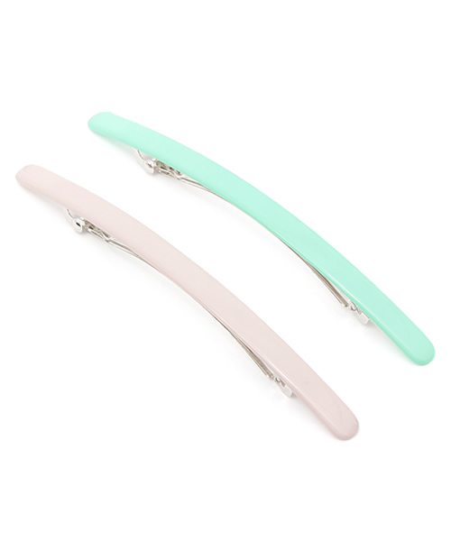 BEAMS BOY（ビームスボーイ）の「BEAMS BOY / 細ロング SET バレッタ（バレッタ/ヘアクリップ・レディース・レッド/ミント/その他1・ONE SIZE）」の2枚目の写真