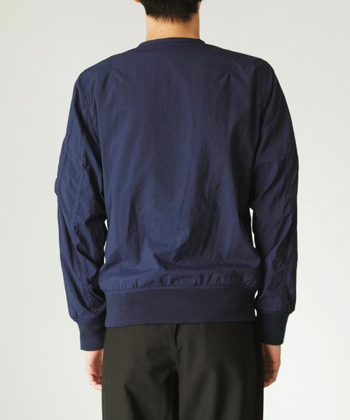 green label relaxing(グリーンレーベルリラクシング)の「SC G/D NY/TAF NO/C MA-1 ブルゾン◆(MA-1・メンズ・オリーブ/ネイビー・MEDIUM/LARGE/SMALL)」の5枚目の写真