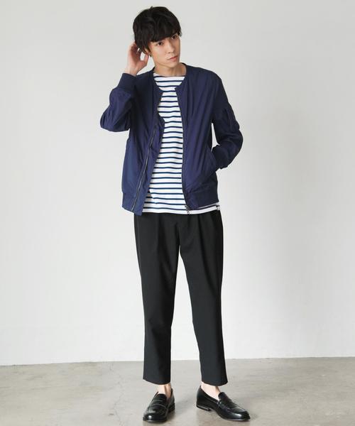 green label relaxing(グリーンレーベルリラクシング)の「SC G/D NY/TAF NO/C MA-1 ブルゾン◆(MA-1・メンズ・オリーブ/ネイビー・MEDIUM/LARGE/SMALL)」の11枚目の写真