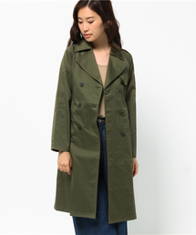 LBC | コットン60/2ギャバ着流しトレンチコート (トレンチコート)