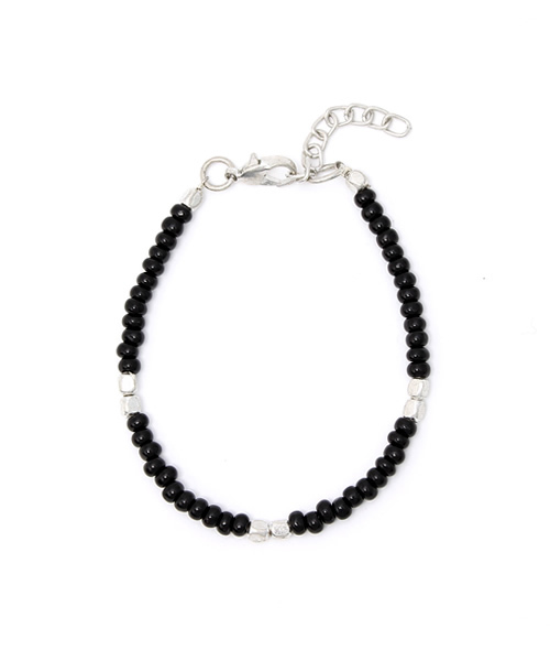 RAGEBLUE（レイジブルー）の「【2WAY仕様】ビーズブレス/アンクレット/722259（ブレスレット・メンズ・レッド/ライトブルー/ブラック・FREE）」の2枚目の写真