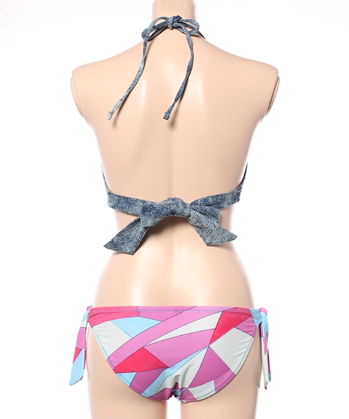 rienda（リエンダ）の「DENIMﾚｰｽｱｯﾌﾟSﾊﾞﾝﾄﾞｩｶｯﾌﾟﾋﾞｷﾆ（水着