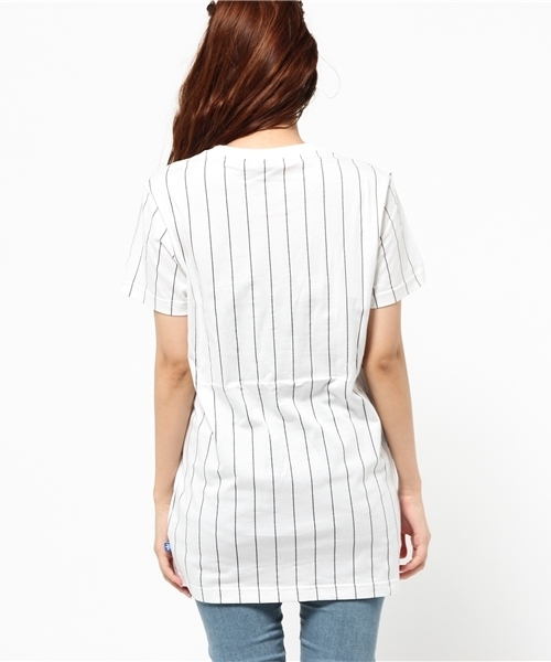adidas（アディダス）の「【adicolor】 Tシャツ ワンピース [TREFOIL TEE DRESS]（Tシャツ/カットソー・レディース・ホワイト・SMALL/LARGE/MEDIUM/X-SMALL/X-LARGE）」の8枚目の写真