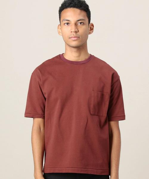 BEAUTY&YOUTH UNITED ARROWS（ビューティーアンドユースユナイテッドアローズ）の「BY カノコ フォルム クルーネック カットソー◆（Tシャツ/カットソー・メンズ・オフホワイト/ベージュ/ダークブラウン/ネイビー・SMALL/MEDIUM/LARGE/X-LARGE）」の6枚目の写真