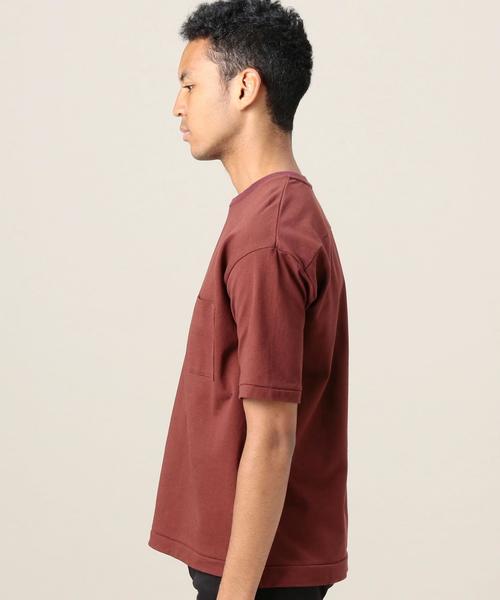 BEAUTY&YOUTH UNITED ARROWS（ビューティーアンドユースユナイテッドアローズ）の「BY カノコ フォルム クルーネック カットソー◆（Tシャツ/カットソー・メンズ・オフホワイト/ベージュ/ダークブラウン/ネイビー・SMALL/MEDIUM/LARGE/X-LARGE）」の7枚目の写真